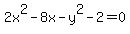 2x%5E2-8x-y%5E2-2=0