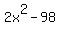 2x%5E2-98