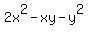 2x%5E2-xy-y%5E2