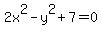 2x%5E2-y%5E2%2B7=+0