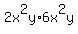 2x%5E2y%2A6x%5E2y