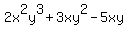 2x%5E2y%5E3%2B3xy%5E2-5xy