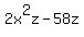 2x%5E2z-58z