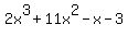 2x%5E3%2B11x%5E2-x-3