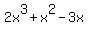 2x%5E3%2Bx%5E2-3x
