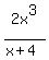 2x%5E3%2F%28x%2B4%29