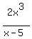 2x%5E3%2F%28x-5%29