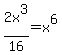 2x%5E3%2F16+=+x%5E6