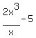 2x%5E3%2Fx-5