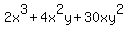 2x%5E3+%2B+4x%5E2y+%2B+30xy%5E2