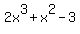 2x%5E3+%2B+x%5E2+-3