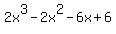 2x%5E3+-+2x%5E2+-+6x+%2B+6