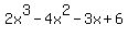 2x%5E3+-+4x%5E2+-+3x+%2B+6