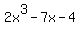 2x%5E3+-+7x+-+4