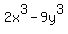 2x%5E3+-+9y%5E3