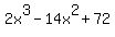 2x%5E3-14x%5E2%2B72