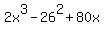 2x%5E3-26%5E2%2B80x