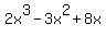 2x%5E3-3x%5E2%2B8x