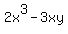 2x%5E3-3xy