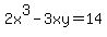 2x%5E3-3xy=14