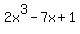 2x%5E3-7x%2B1%29