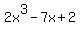 2x%5E3-7x%2B2