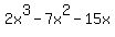 2x%5E3-7x%5E2-15x