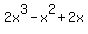 2x%5E3-x%5E2%2B2x