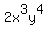 2x%5E3y%5E4