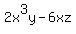 2x%5E3y-6xz