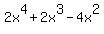 2x%5E4%2B2x%5E3-4x%5E2