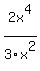 2x%5E4%2F3x%5E2