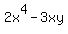 2x%5E4+-3xy