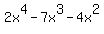 2x%5E4-7x%5E3-4x%5E2