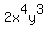 2x%5E4y%5E3