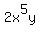 2x%5E5y