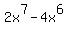2x%5E7-4x%5E6