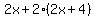 2x+%2B+2%282x%2B4%29