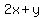 2x+%2B+y