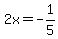 2x+=+-1%2F5