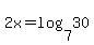 2x+=+log%287%2C30%29+