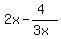 2x-%284%29%2F%283x%29