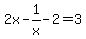 2x-1%2Fx-2=3