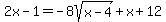 2x-1=-8sqrt%28x-4%29%2Bx%2B12