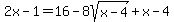 2x-1=16-8sqrt%28x-4%29%2Bx-4
