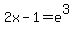 2x-1=e%5E3