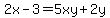 2x-3+=+5xy%2B2y
