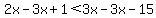 2x-3x%2B1%3C3x-3x-15