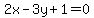 2x-3y%2B1=0