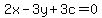 2x-3y%2B3c=0